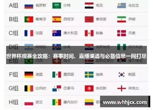 世界杯观赛全攻略:赛事时间、直播渠道与必备信息一网打尽 世界杯观赛全攻略:赛事时间、直播渠道与必备信息一网打尽